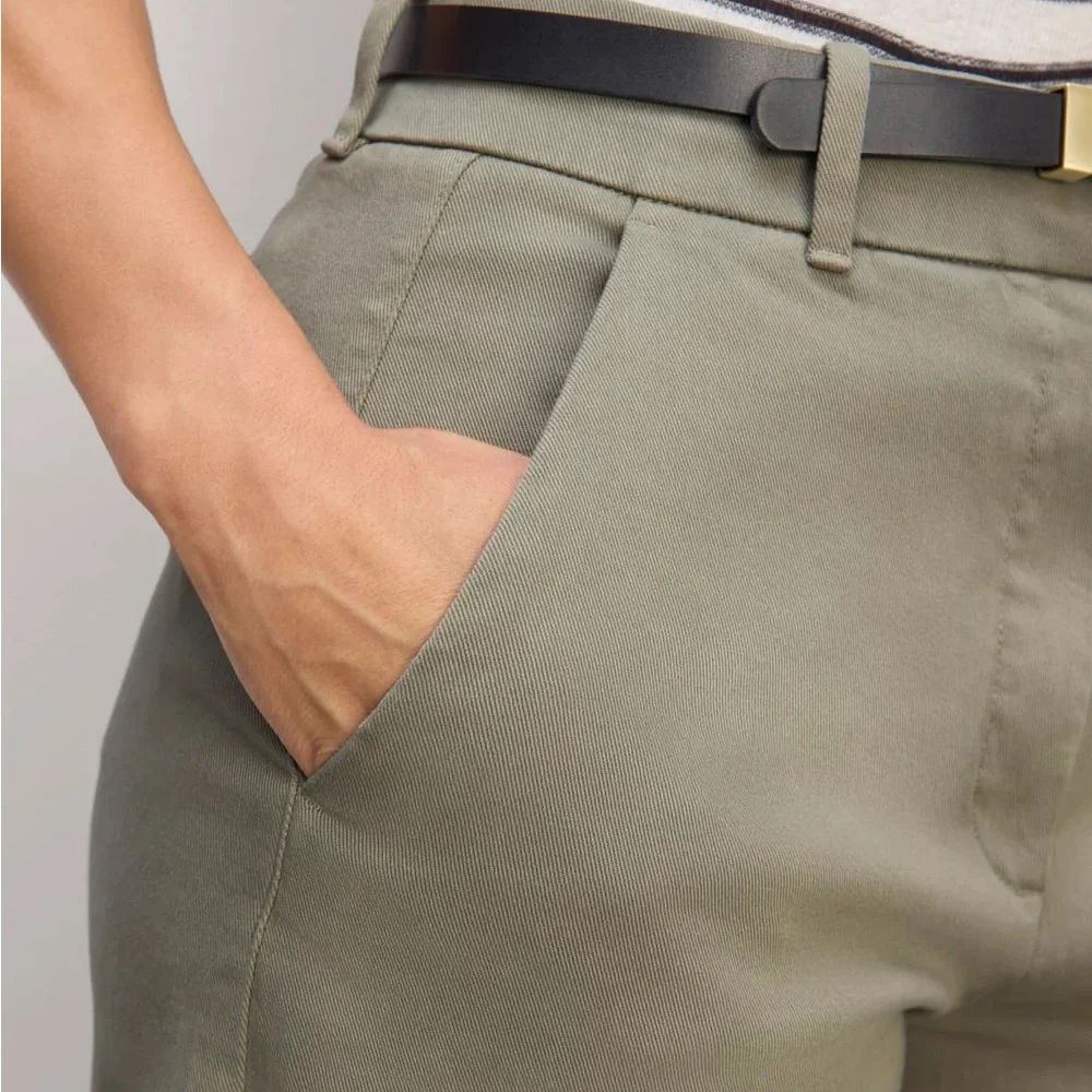 Everlane Olive Wide Leg Pants - Picture 4 of 8